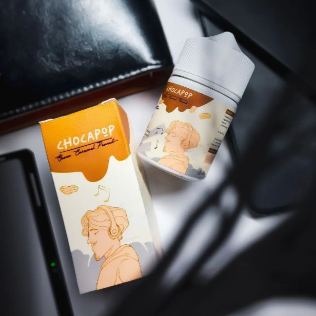 NEW &amp; AUTHEN LIQUID CHOCAPOP KACANG COKLAT 60ML