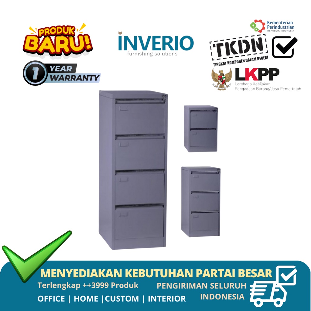INVERIO - Filling Kabinet / Lemari Besi / Lemari Kantor