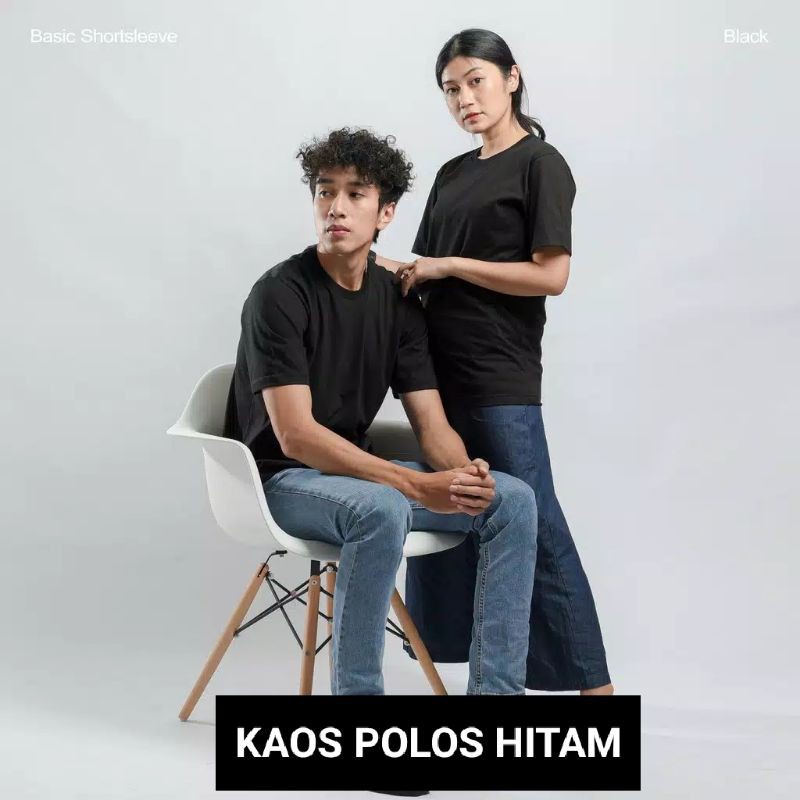 Kaos Polos Cotton Combed Premium REGULER FIT Basic Unisex Pria Wanita