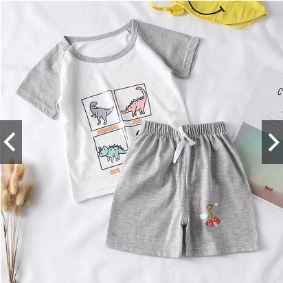 SET ANAK DINNO CUTE / SET ANAK UNISEX KJ