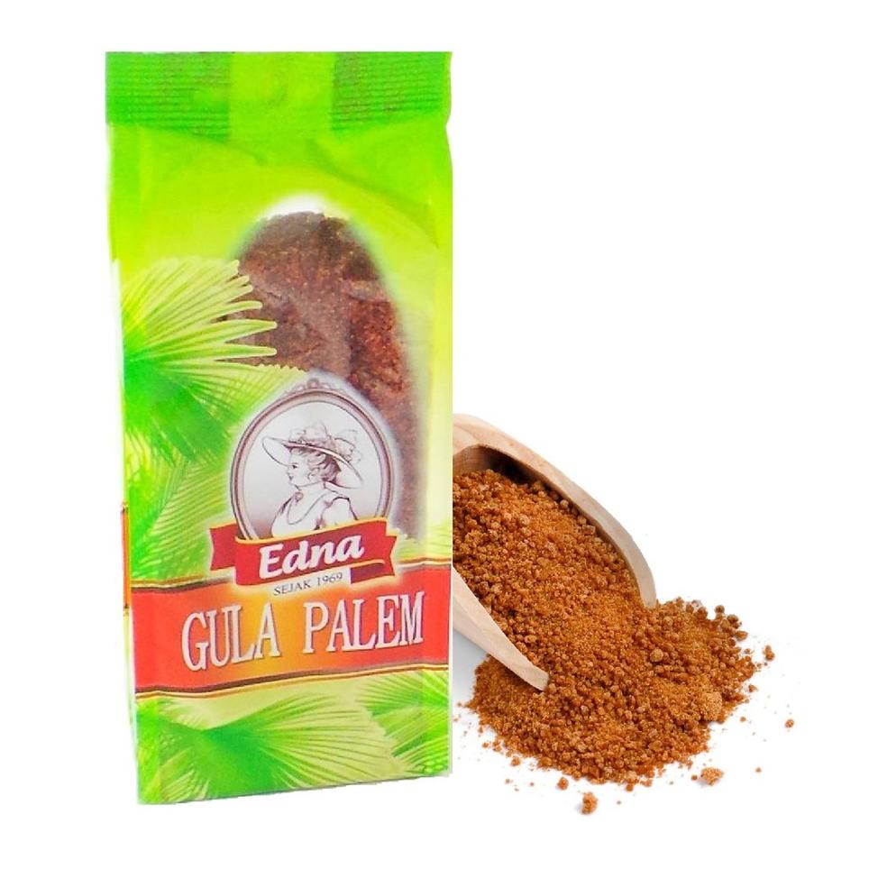 

⇨ EDNA GULA PALEM 200GR - COCONUT BROWN PALM SUGAR - PALM ZUIKER - GULA AREN SEMUT MERAH HALAL MUI ㅥ