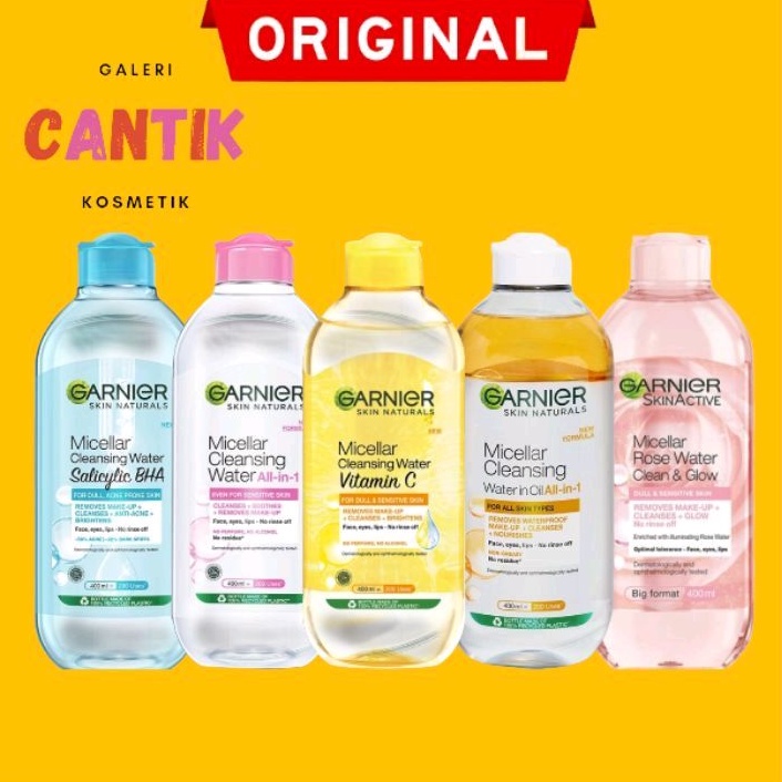 Garnier Micellar Pink/Garnier Micellar Water Vit C 400ml/Garnier Micellar Blue 400ml