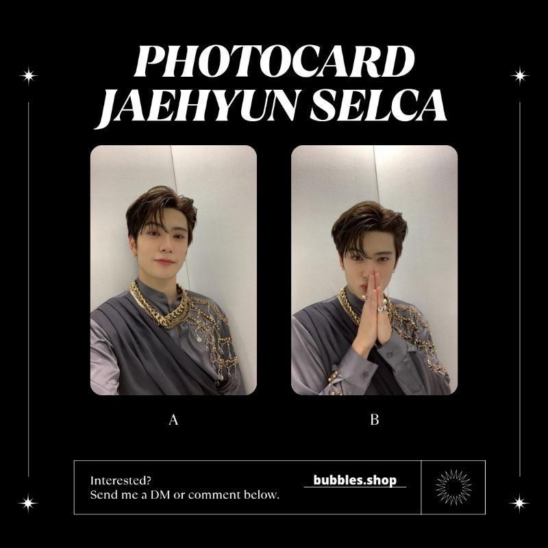 PHOTOCARD UNOFFICIAL JAEHYUN NCT SELCA