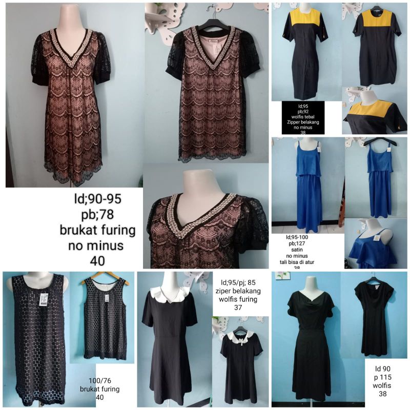 thrift dress wanita kasual