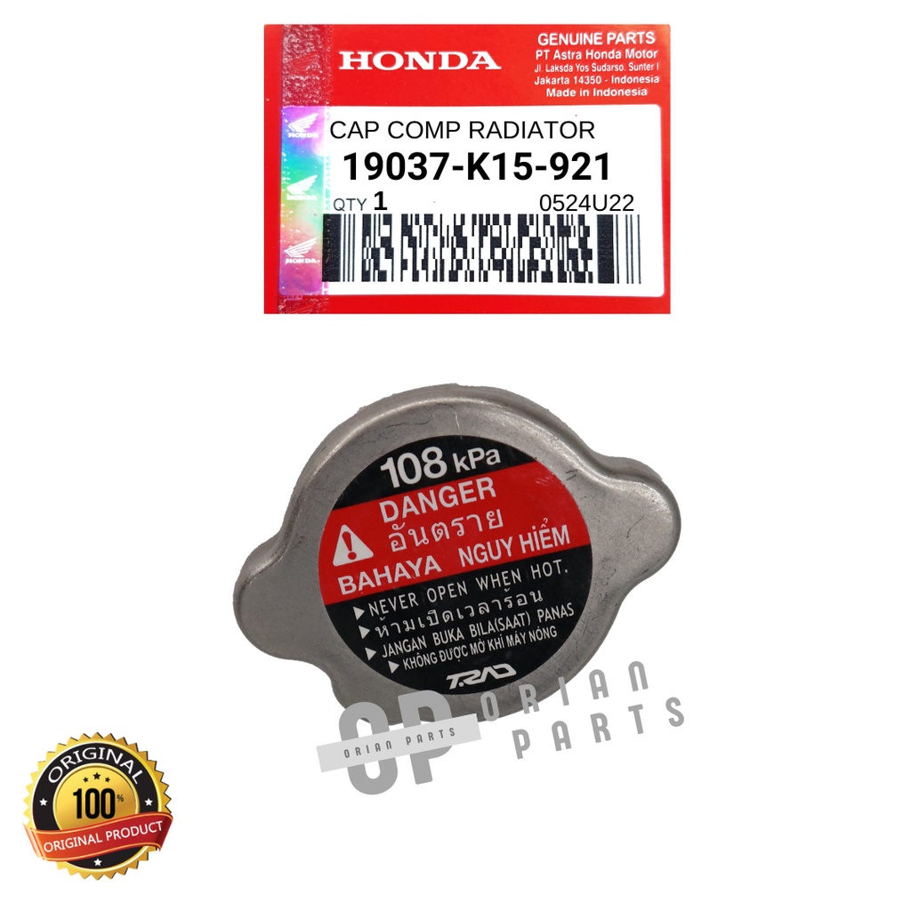 CAP COMP RADIATOR - tutup radiator CB 150 R Street Fire CB 150 X CBR 150 R CRF 250 RALLY 19037-K15-9
