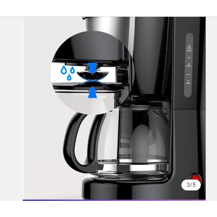 Coffee Maker Mesin Kopi Otomatis 750Ml