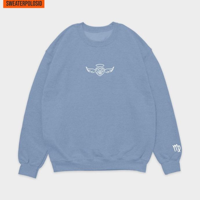 SWEPO Basic Sweater Love Angels M-XXL (BORDIR) (Pria & Wanita)