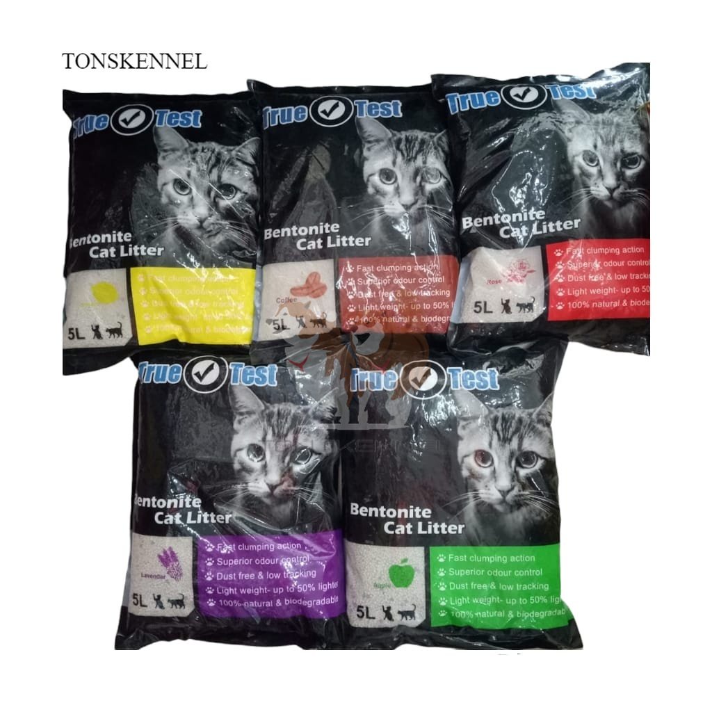 Pasir Kucing True Test 5L 5 L 5LT Trex TrueTest Poocha Lovesh Gumpal Wangi Bentonite Hovey Top Mantoel Naughty Tail 5 Liter 5Liter 5.5L 5.5LT 5.5 LT 10 Liter 25 Liter 5 Lt 10 Lt 25 Lt 10L 25L T rex T-rex 20kg 20 kg 20kilo 20 kilo
