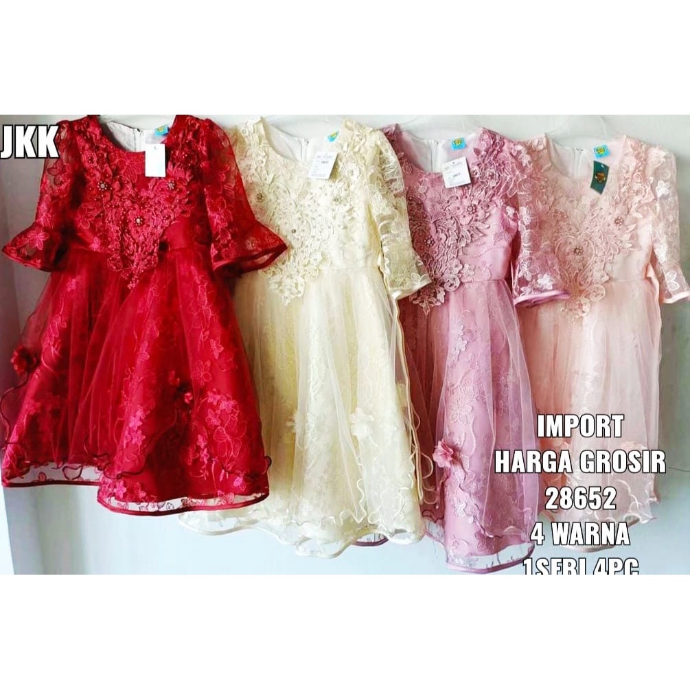(Premium) 3-10 Tahun Dress/Gaun Anak Perempuan High Quality