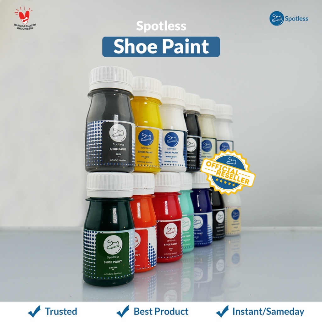 Spotless Shoe Paint - Cat Repaint Warna Sepatu/Tas/Topi Water Based