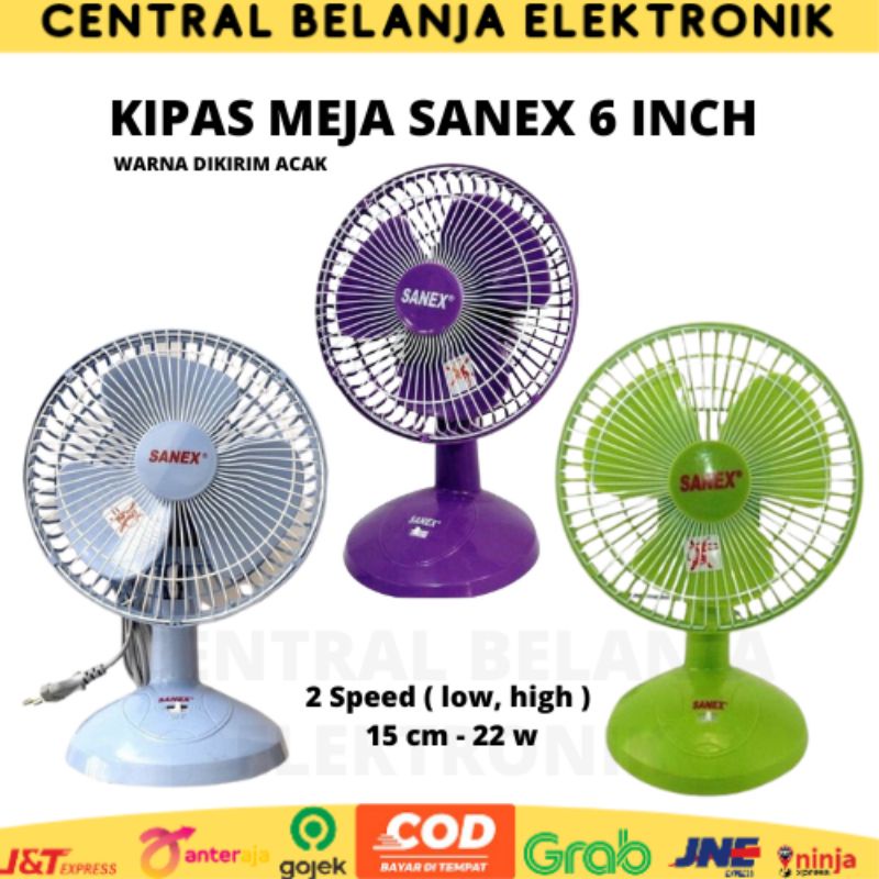 Kipas Angin Meja 6inch Sanex / Desk Fan 6 inch Sanex FD0688 / FD 0687