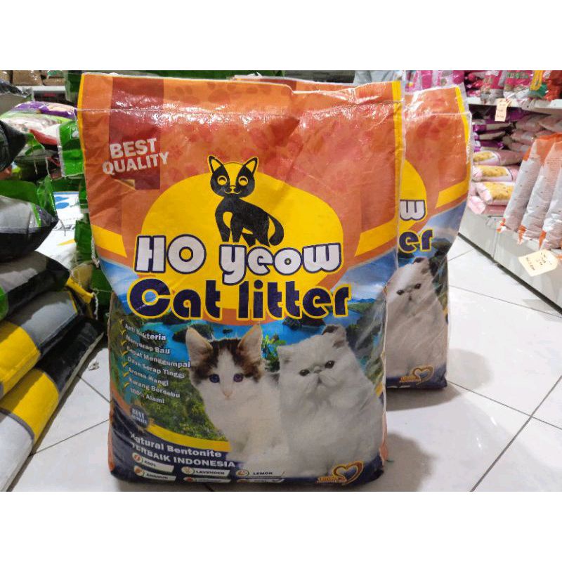 Pasir Ho Yeow 25liter promo | pasir kucing pasir gumpal wangi passir how youw