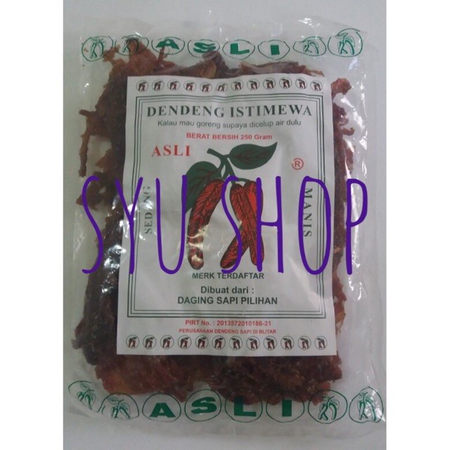 

Dendeng Sapi Cap Cabe Cabai Super Premium Istimewa 250 Gr Txs0X-65