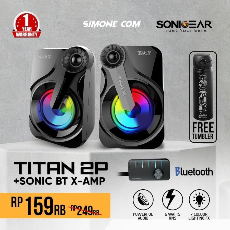 SonicGear Bluetooth Speaker 2P