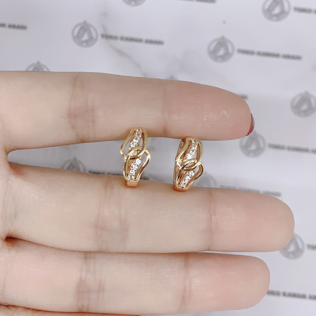 Anting Xuping Gold Perhiasan Fashion Wanita Model Ring motif *17