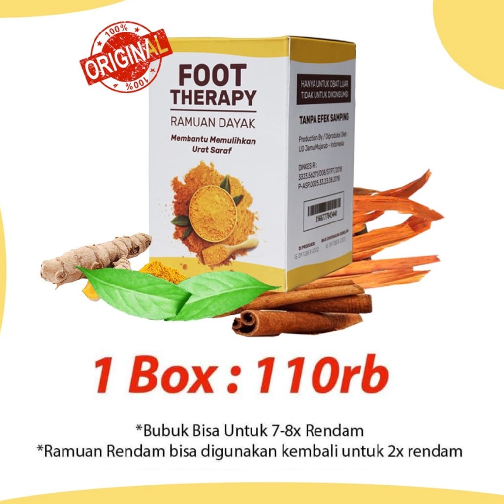 Foot Therapy Ramuan Dayak Herbal Terapi Rendam Kaki Tangan (Best Seller 2021)