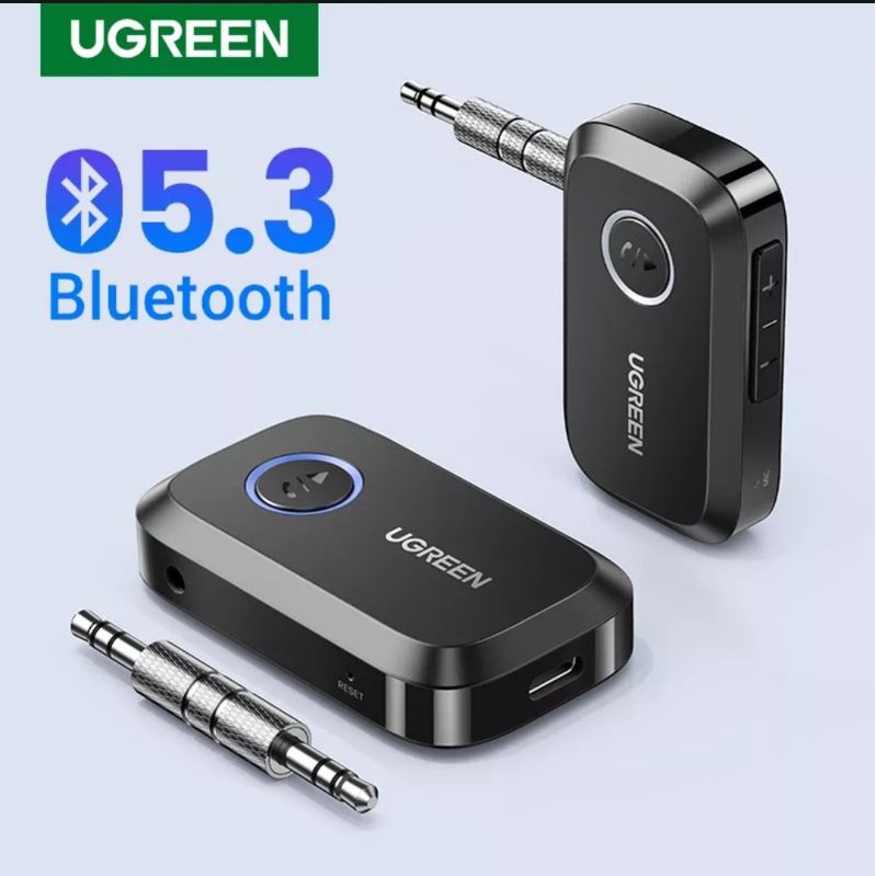 Ugreen Bluetooth Receiver 5.3 Audio Receiver with Mic Jack 3.5mm For Car Audio Speaker Hifi