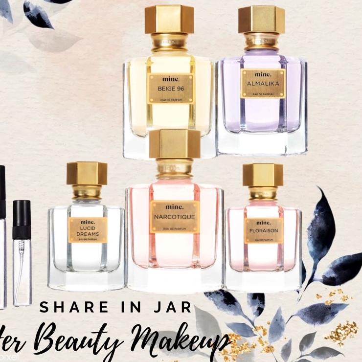 ✿Ready Share in Jar Bottle Decant Parfume MINE Perfumery 2021 Sakura Sake Unbound Almalika Lucid Dre