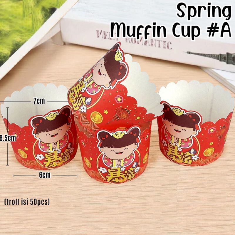 MUFFIN / CUPCAKE IMLEK CNY ISI 50 PCS