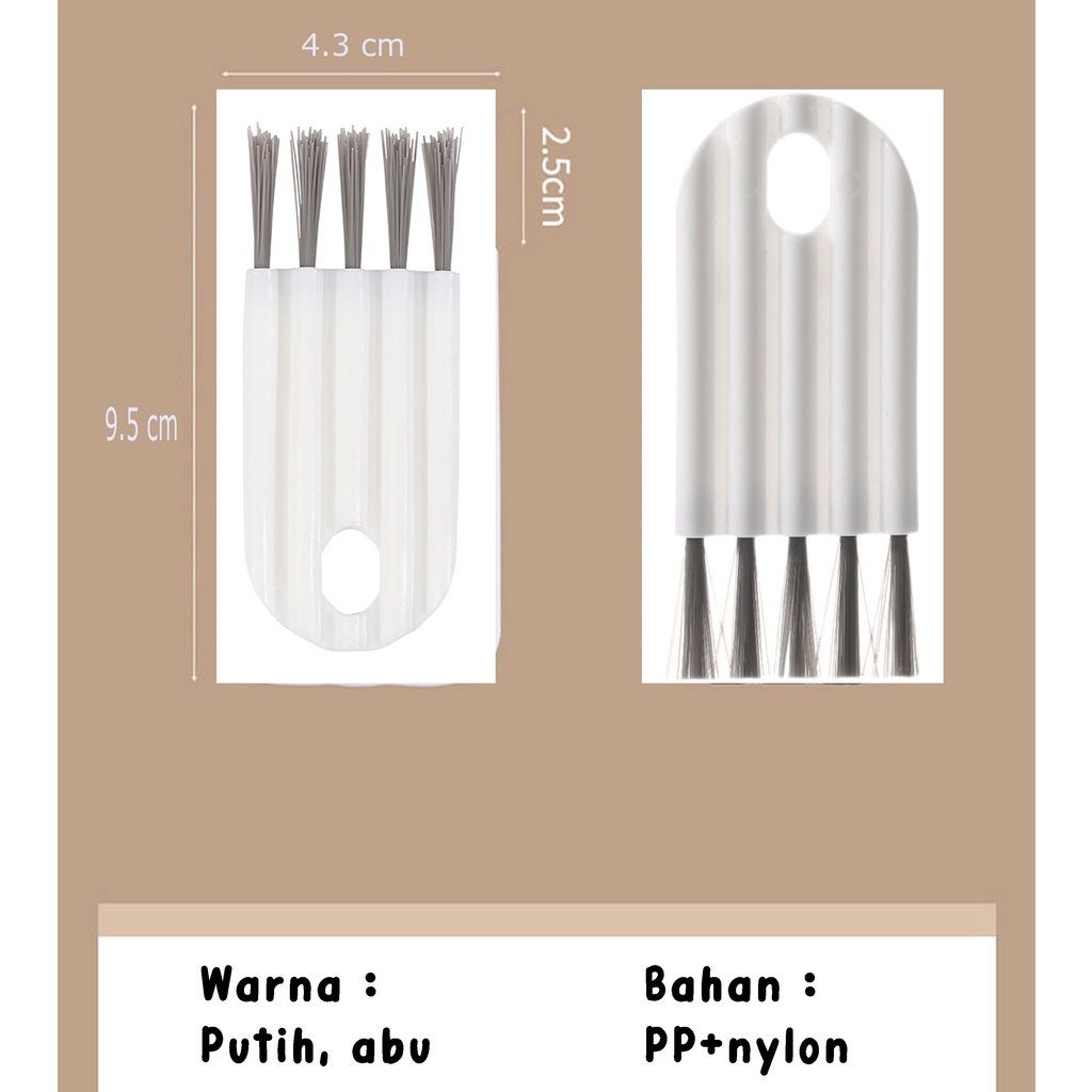 Sikat Mini Pembersih Tutup Botol/Keyboard/Celah Lubang Multifungsi Serbaguna