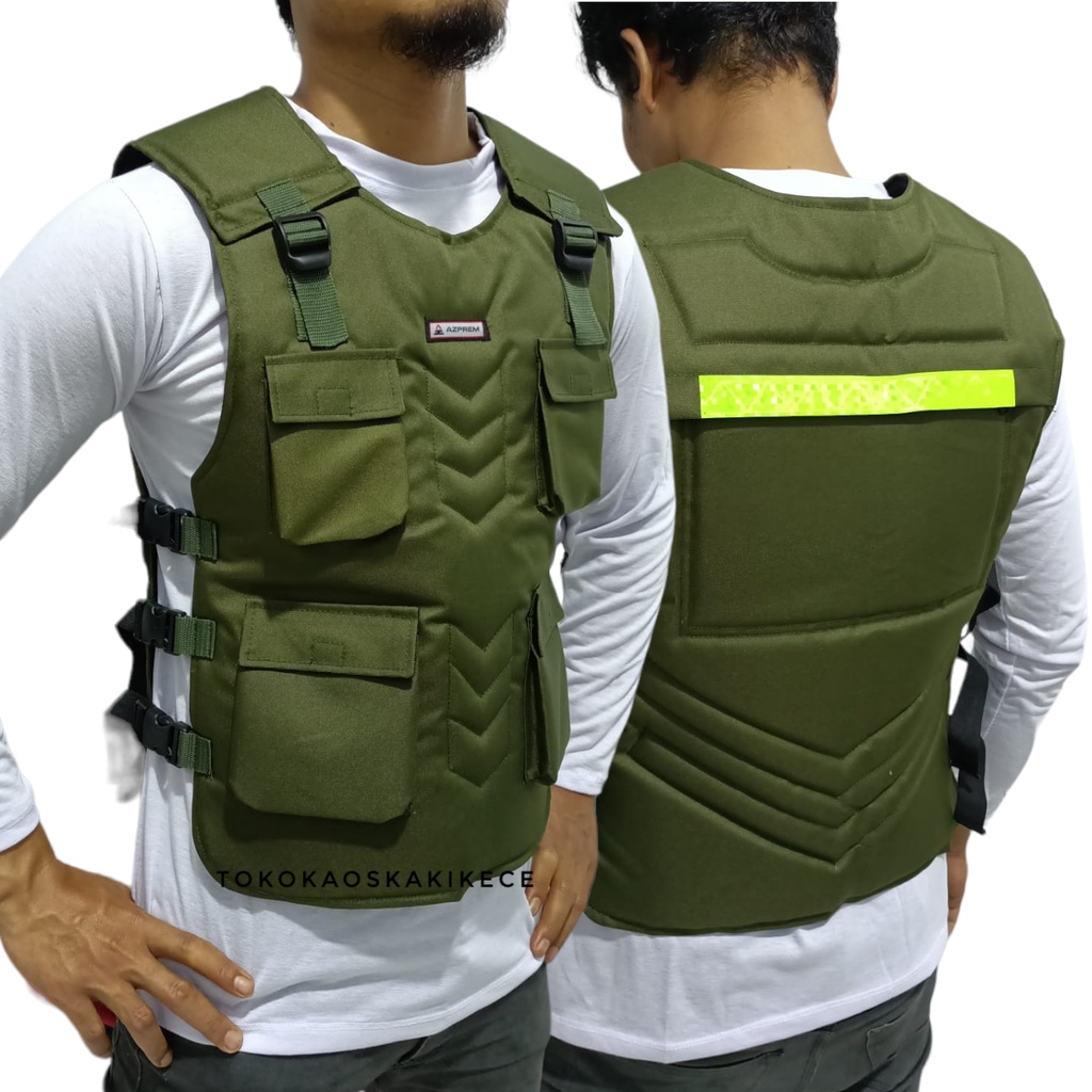 Jaket Rompi Motor Touring Kantong Kargo