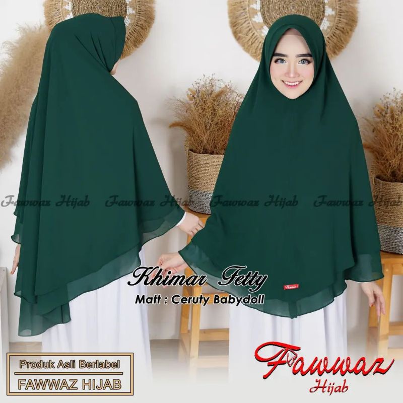 Jilbab syar’i Khimar Fetty Pet Ory By Fawwaz hijab