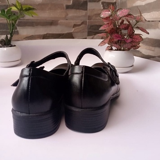 SEPATU PANTOFEL PASKIBRA WANITA / SEPATU SEKOLAH WANITA BIG SIZE 36 - 43