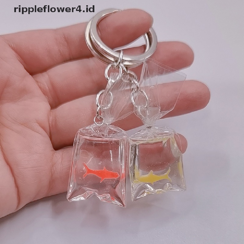 {rippleflower4.id} Gantungan Kunci Bentuk Ikan Mas Resin Gantungan Kunci Kantong Air Ikan Ch Resin Ikan Ch Liontin~