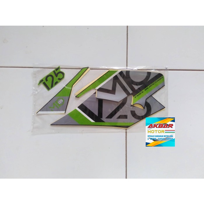 Striping Sticker Mio M3 Aks 2017 2018 Hitam Hijau Original