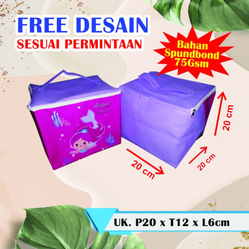 TAS ULANG TAHUN KUBUS/SOUVENIR ULTAH KUBUS/GOODIE BAG ANAK