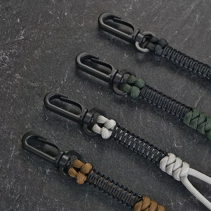 

TERBATAS Id Card Holder / Gantungan Name Tag Lanyard Solid Paracord Code 1991