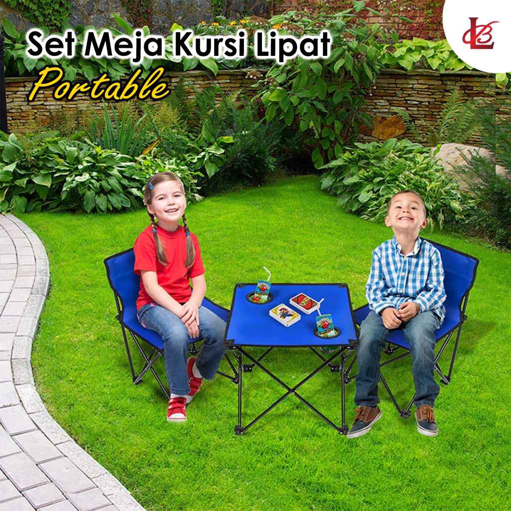 Meja Lipat Kursi Lipat Set Camping Outdoor Portable / Meja LIpat (ZHZY-1) Meja LIpat 1pcs Kursi 2pcs Lipat Set Outdoor Portable