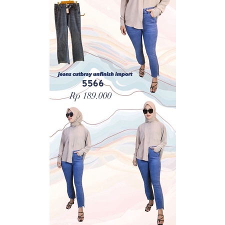 Jeans Cutbray Unfinish Import