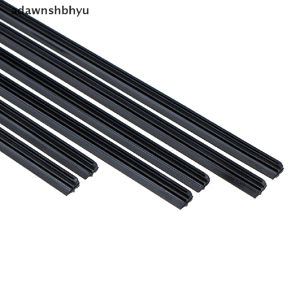 Adawnshbhyu 2Pcs Mobil Tulang Karet Lembut windshield wiper blade refill Strip 6mm 14-22 '''ID