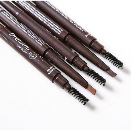 LAMEILA Geometry Colors Double Heads Eyebrows Pensil Alis Eyebrow Brush Waterproof Tahan Air