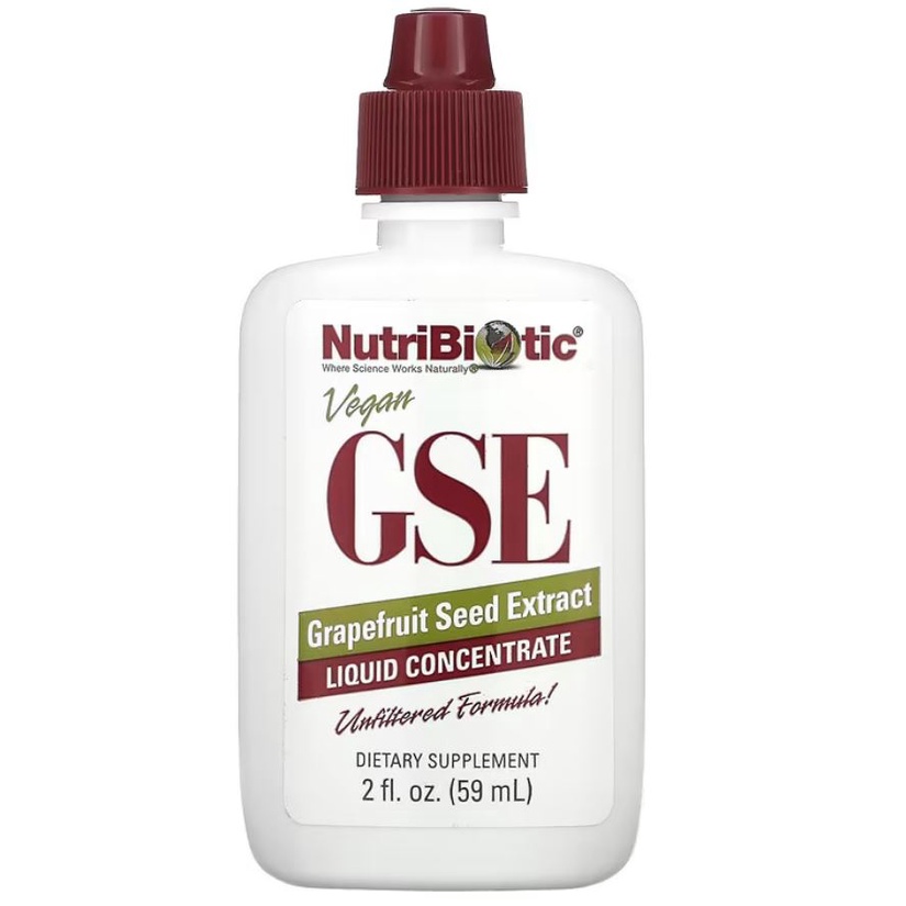 Nutribiotic Vegan GSE Liquid 59ml Grapefruit Seed Extract Multivitamin ORI USA