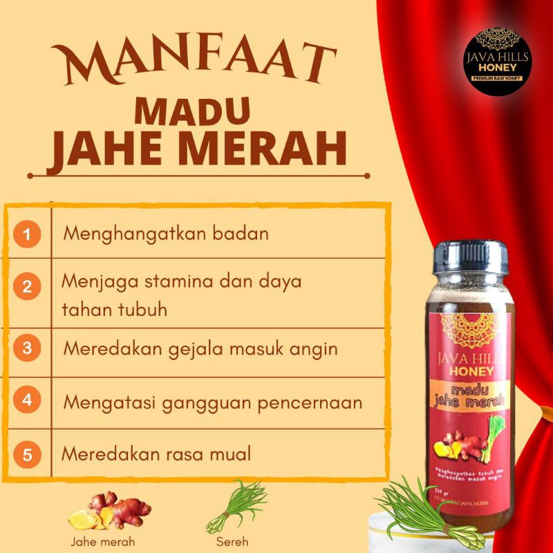 

Madu Jahe Merah Java Hills Honey