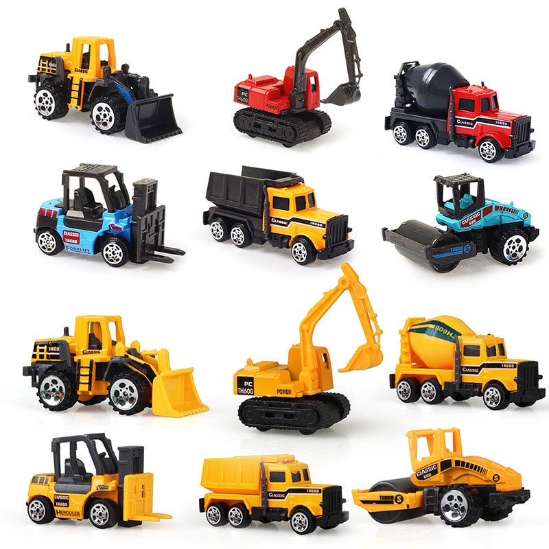 IMPOR MAINAN MOBIL DIECAST KONSTRUKSI EXCAVATOR MIXER DUMP TRUCK