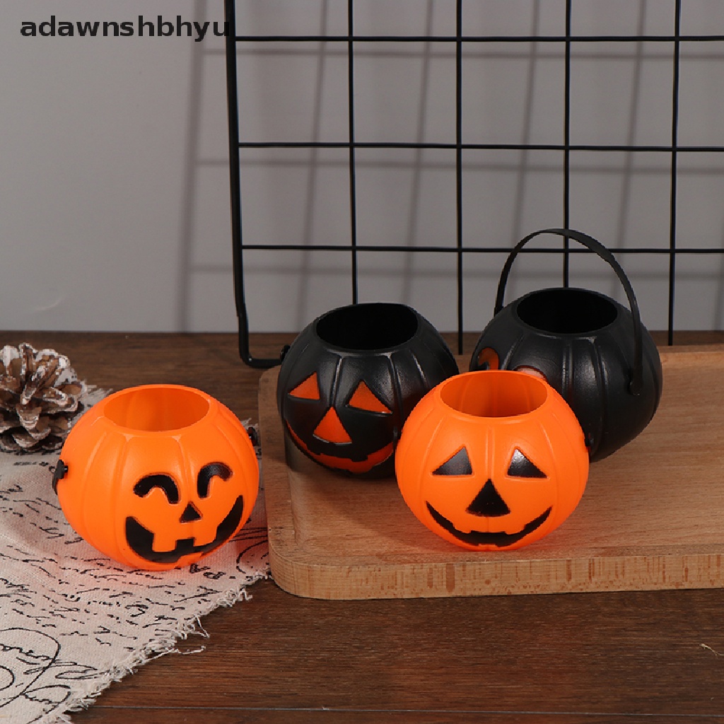 Adawnshbhyu Halloween Party Props Plastik Labu Bucket Dekorasi Halloween Dekorasi ID