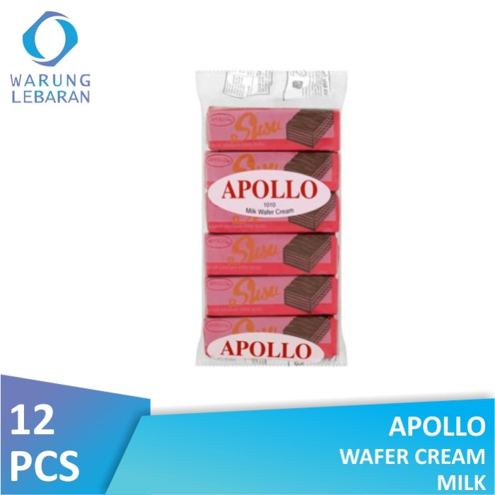 

Apollo Wafer Cream Milk 12gr (Isi 12 Pcs)