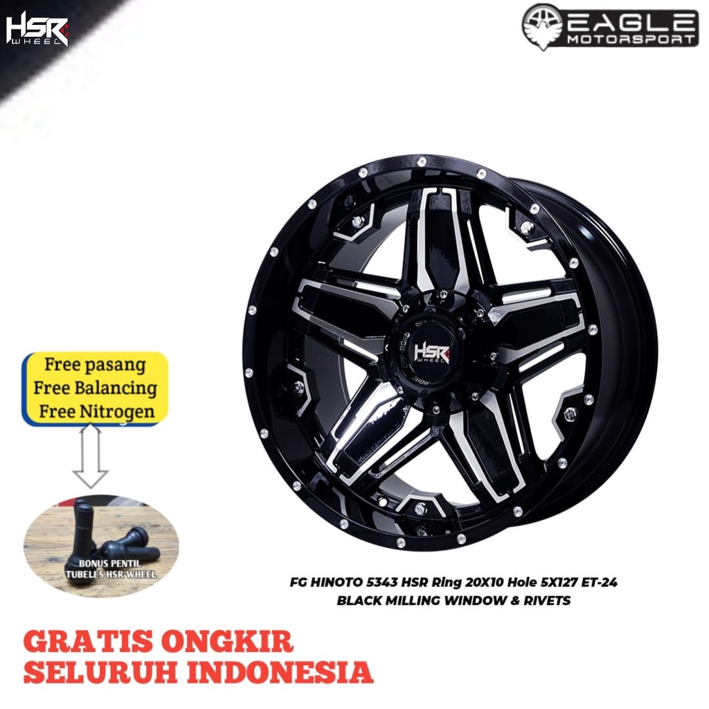 EAGLE | VELG MOBIL R20 RING 20 HSR FG HINOTO VELG RUBICON RING 20