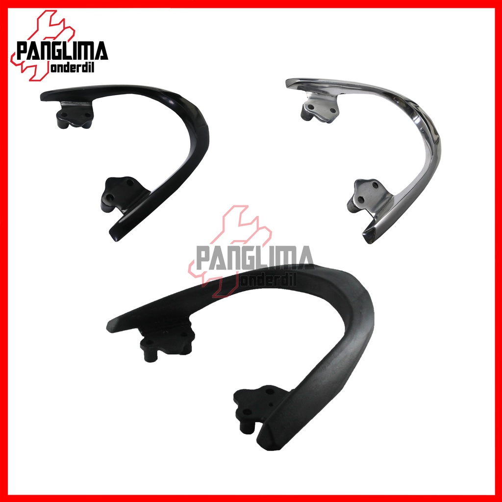 Behel Belakang Honda Beat FI-F1-Injection 2012-2015-Begel-Pegangan Tangan-Bracket-Breket-Braket-Brecket-Handle-Handel-Hendel-Hendle Karet-Besi Jok-Jox Aluminium-Alumunium