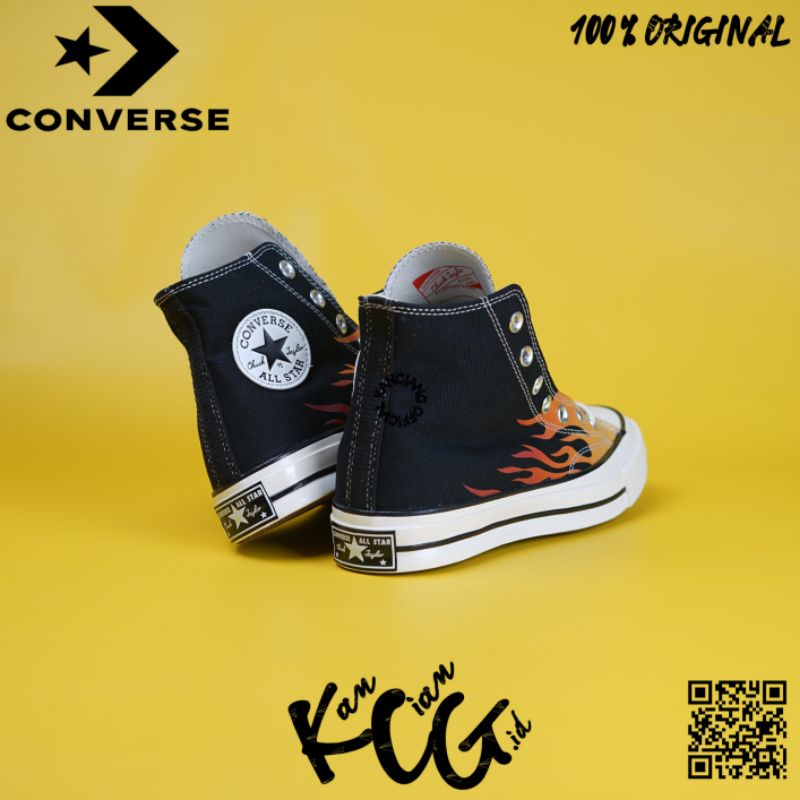 Converse Chuck Taylor 70S High Flame Black Red''