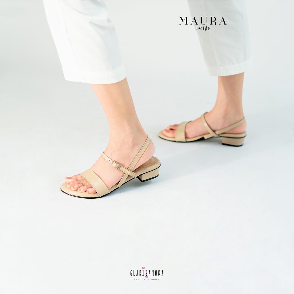 GLARISAMODA Maura Heels 3Cm Tali Sendal Wanita Nyaman