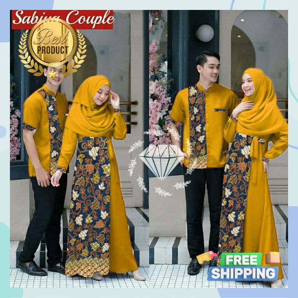 Bj Kopel Kondangan Baju Pasangan Kekinian Stelan Setelan Couple Muslim Bestseller Set Gamis Keluarga