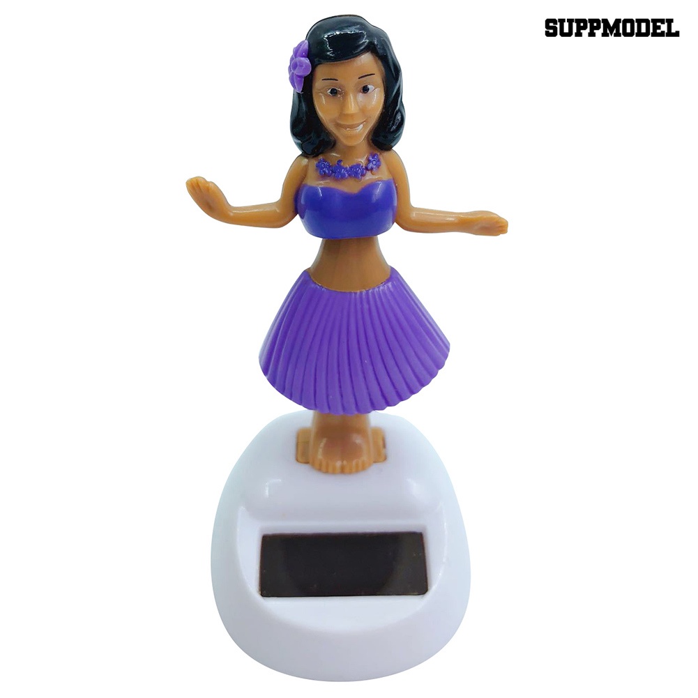 [Dekorasi] Solar Dancing Beach Girl Ayunan Otomatis Hiasan Interior Mobil Dashboard Decor