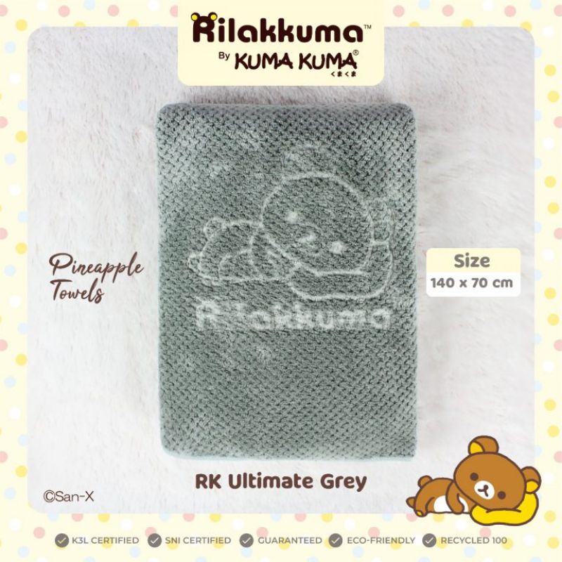 Rilakkuma By Kuma Kuma Handuk Pineapple 140x70 Cm / Handuk Bayi Premium Kuma-kuma