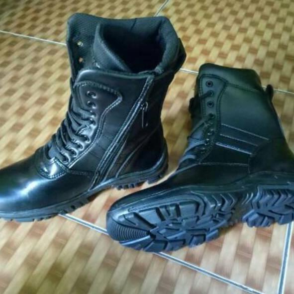 Terbaik Sepatu pdl tali resteng hitam tni al ad ..