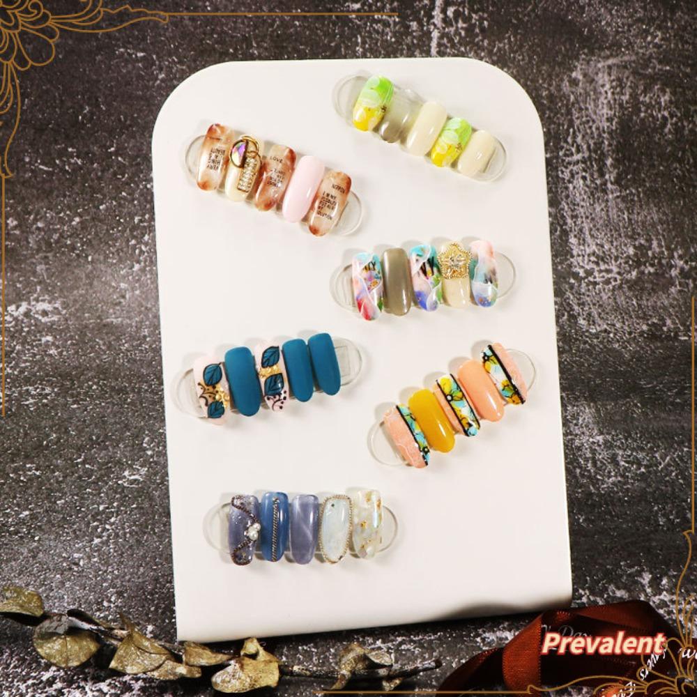 Preva Nail Tips Art Stand Nail Color Stand Dudukan Dapat Dilepas Rak Penunjukan Ujung Kuku Palsu