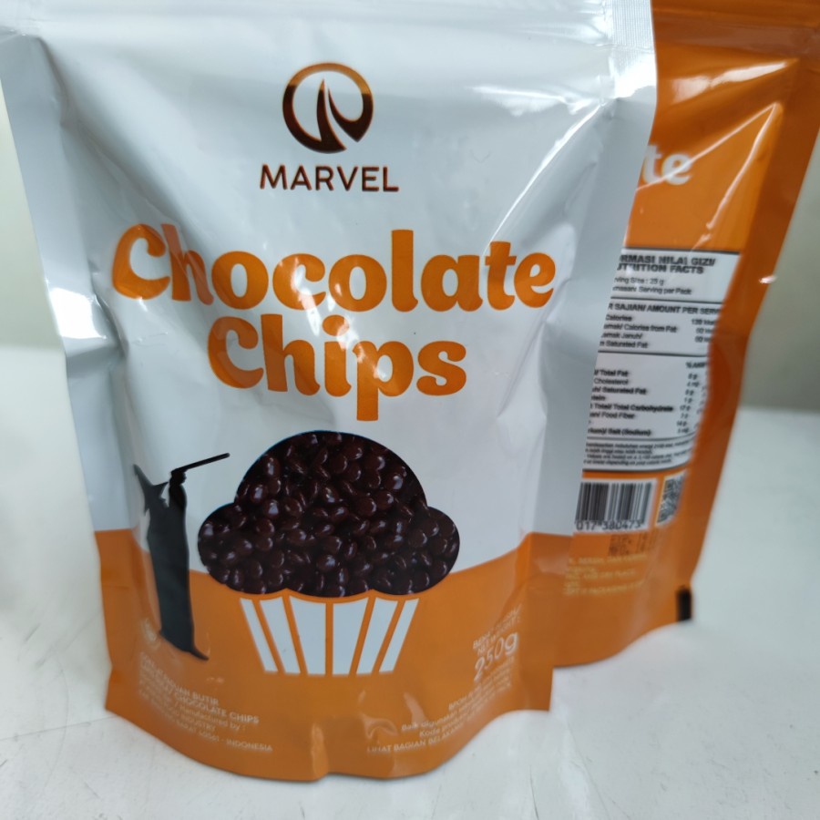 

MARVEL Chocolate Chips 250gr coklat chip premium non repack